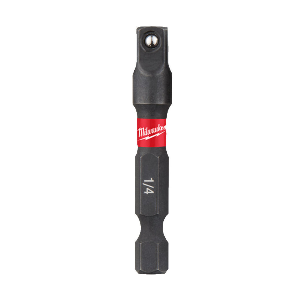MILWAUKEE Dopadapter SHOCKWAVE 1/4 Hex - 1/4 aandrijfvierkant