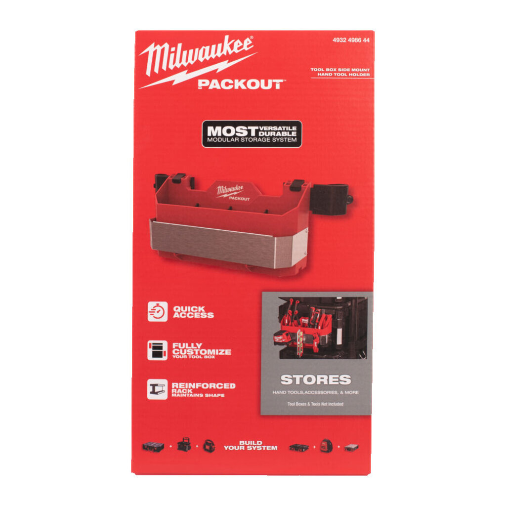MILWAUKEE PACKOUT™ zijmontage handgereedschaphouder