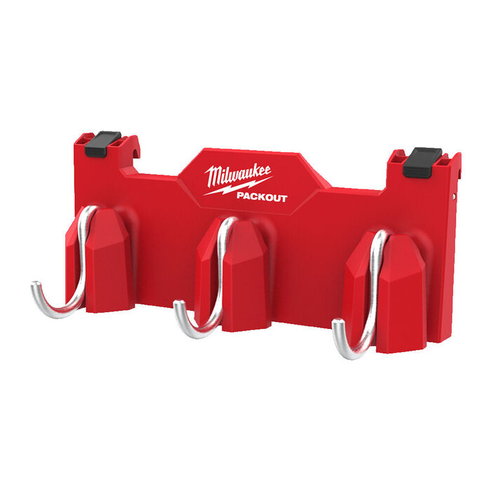 MILWAUKEE PACKOUT™ zijmontage 3-haaks rail