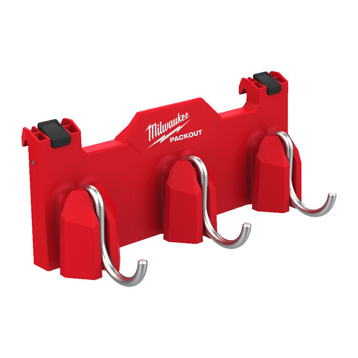 MILWAUKEE PACKOUT™ zijmontage 3-haaks rail