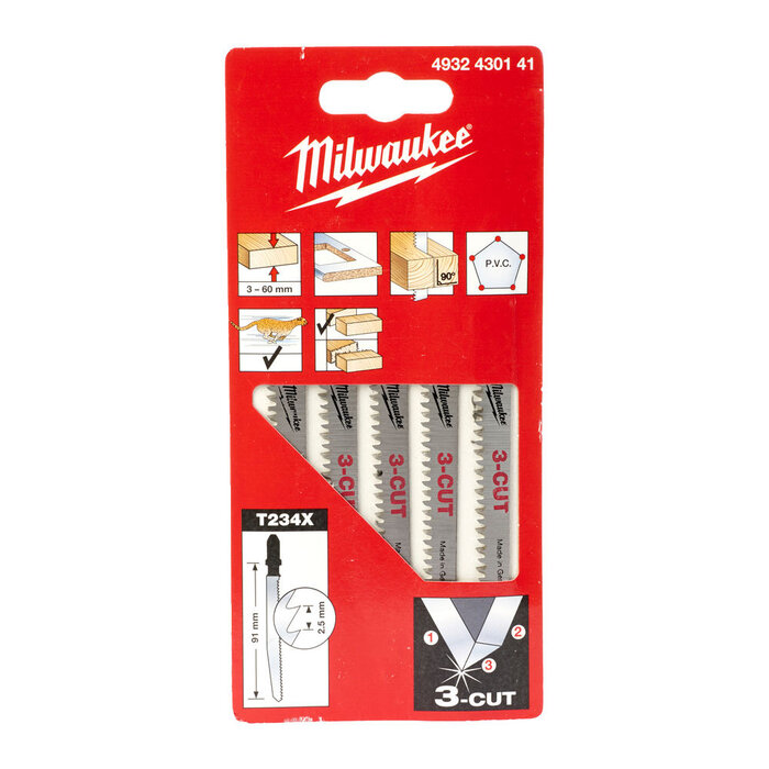 MILWAUKEE Decoupeerzaagblad voor snel en zuiver zagen - T234X