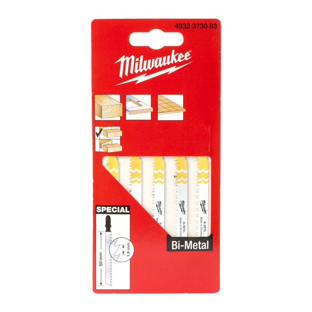MILWAUKEE Decoupeerblad laminaat 60x1,9-5st