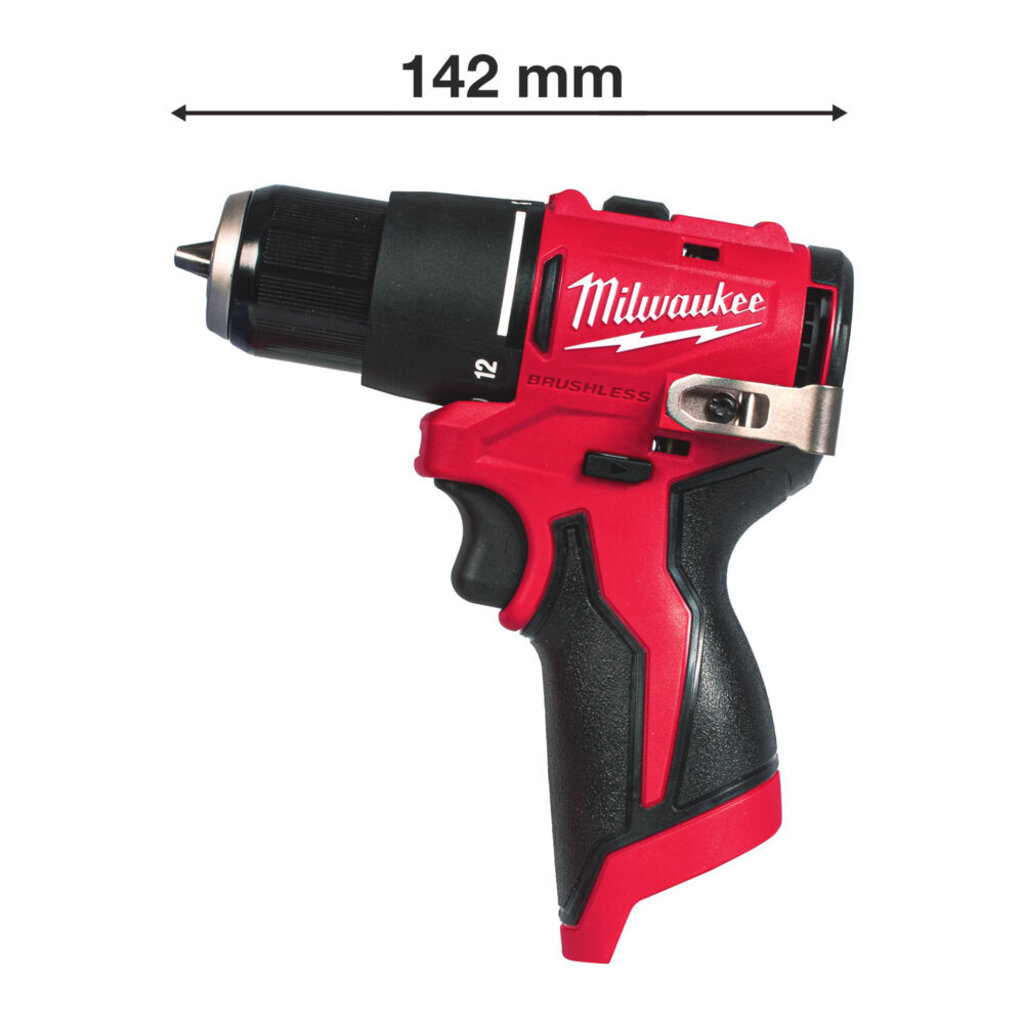 MILWAUKEE M12 BLPDRC Compact Koolborstelloze Slagboormachine
