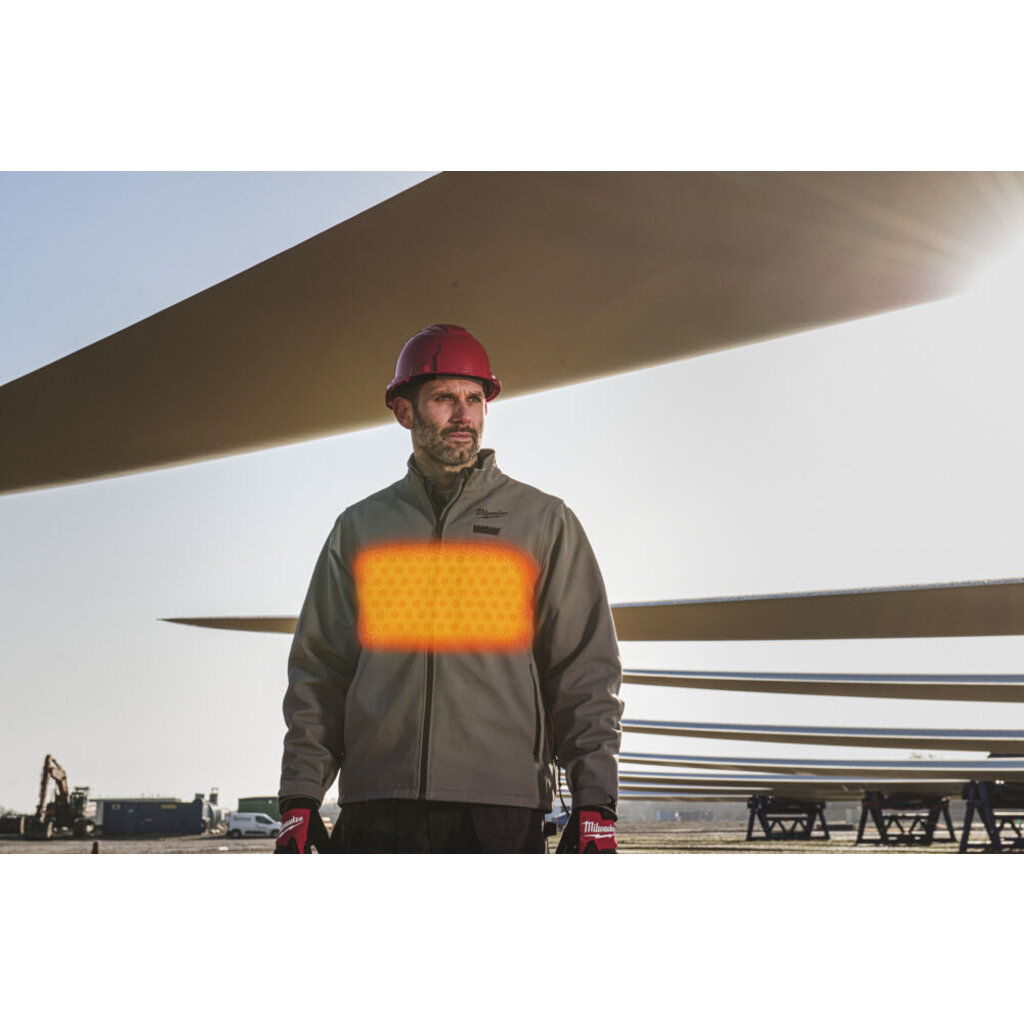 MILWAUKEE M12™ premium heated jacket grijs