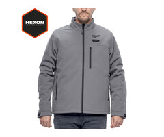 MILWAUKEE M12 HJGR6-0 HEXON  Premium heated jacket grijs