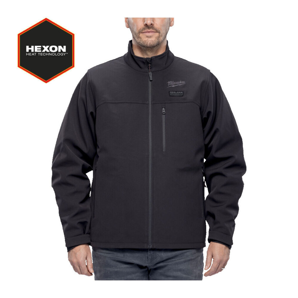 MILWAUKEE M12 HJBL6-0 HEXON  Premium heated jacket zwart