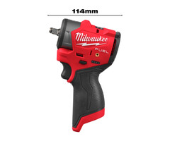MILWAUKEE M12 FSCIWF38 FUEL Sub-Compacte ⅜'' Impact Wrench met frictiering