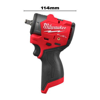 MILWAUKEE M12 FSCIWF38 FUEL Sub-Compacte ⅜'' Impact Wrench met frictiering