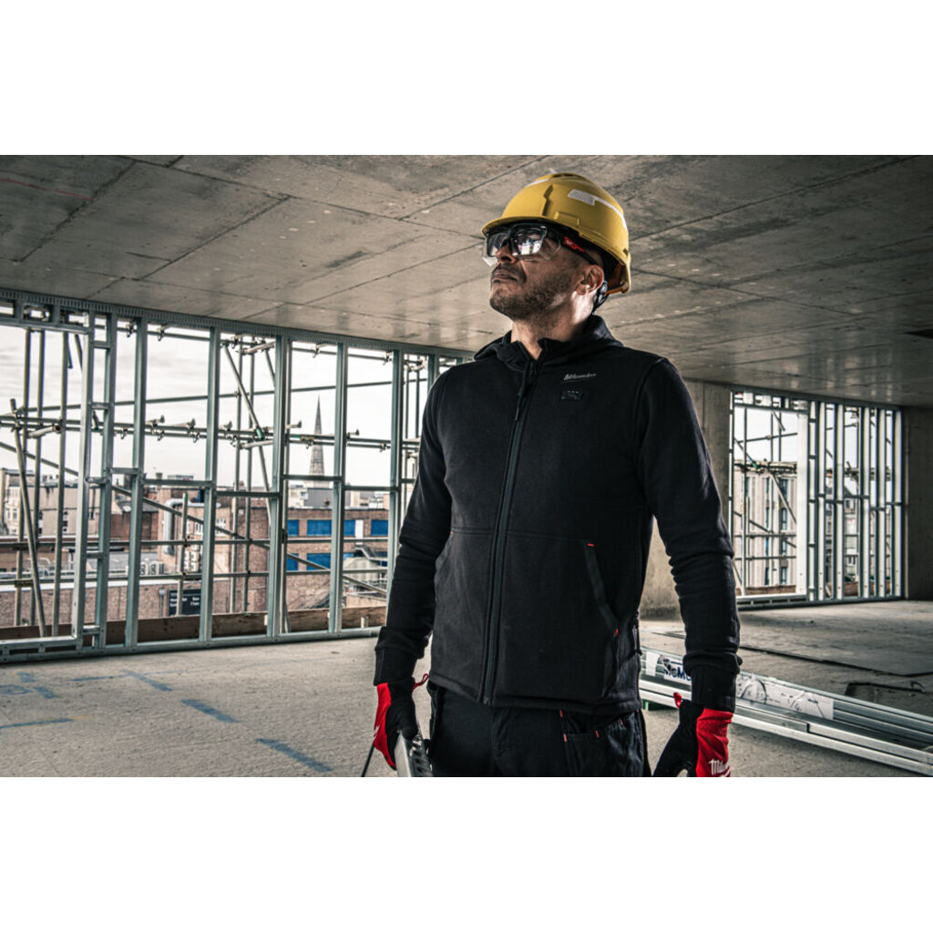 MILWAUKEE M12 HHBL5-0 HEXON Heated Hoodie Zwart