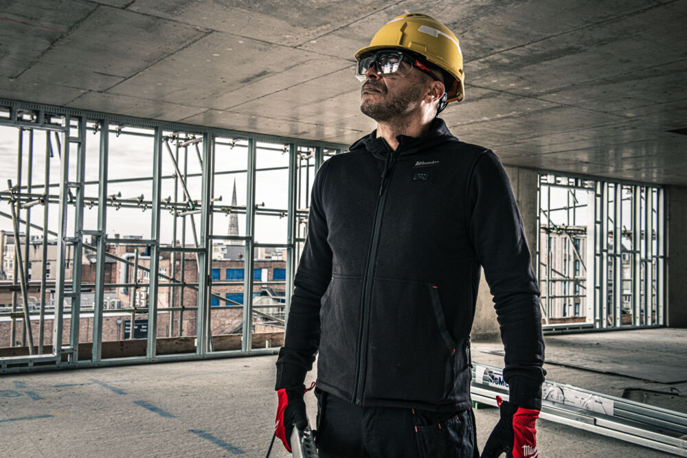 MILWAUKEE M12 HHBL5-0 HEXON Heated Hoodie Zwart