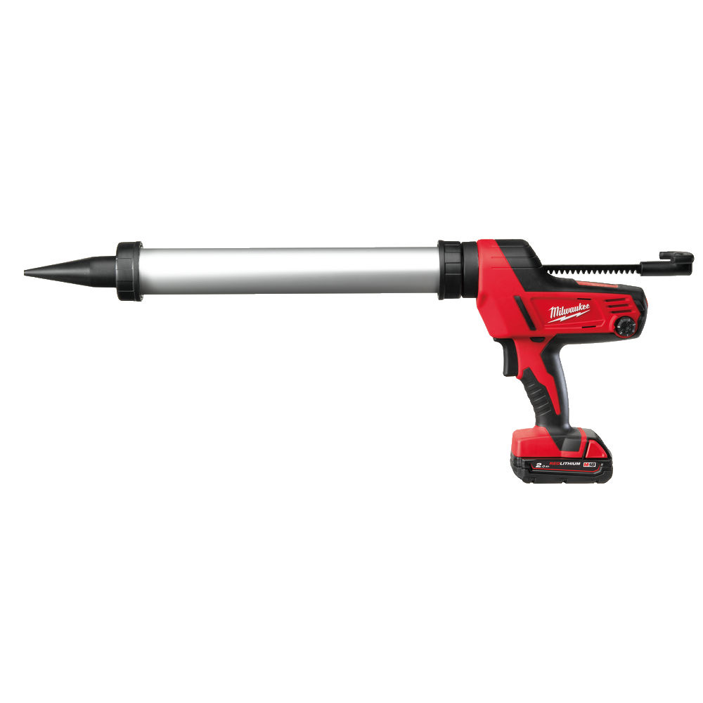 MILWAUKEE C18 PCG/600A-201B Heavy Duty kit-/lijmpistool met 600 ml patroonhouder