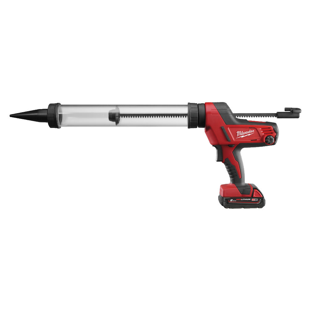 MILWAUKEE C18 PCG/600T-201B Heavy Duty kit-/lijmpistool met 600 ml patroonhouder