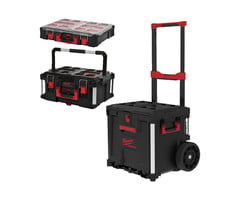 MILWAUKEE PACKOUT 3 pcs set rollende koffer met lade