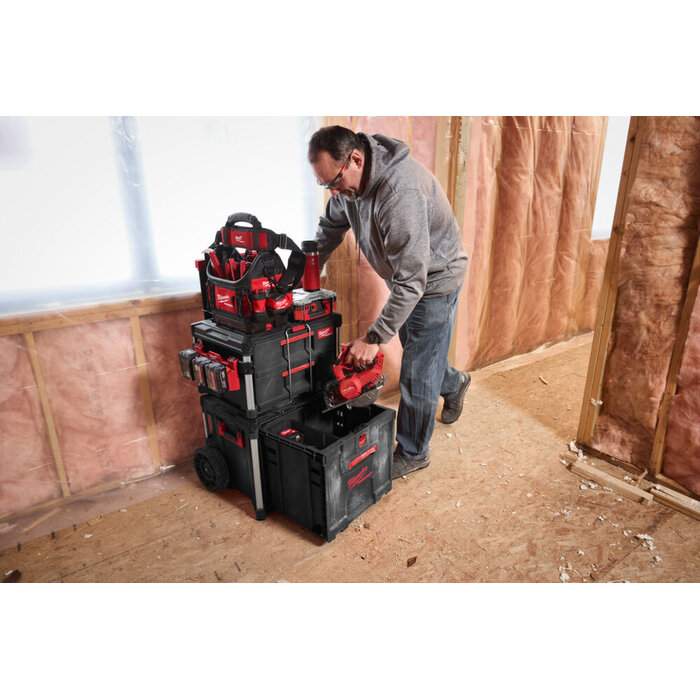 MILWAUKEE PACKOUT 3 pcs set rollende koffer met lade