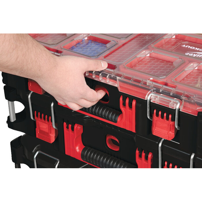 MILWAUKEE PACKOUT 3 pcs set rollende koffer met lade