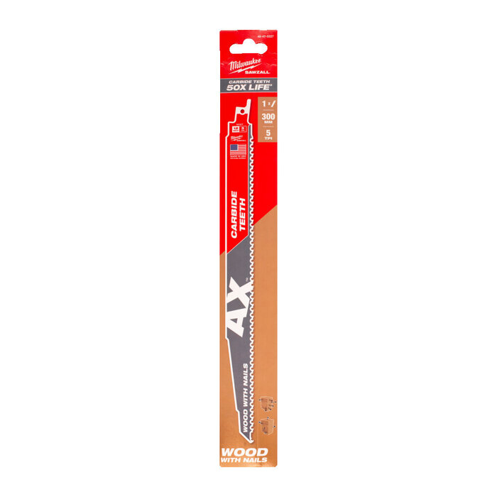 MILWAUKEE Reciprozaagblad Sawzall hout The AX Carbide