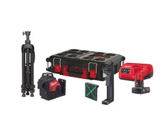 MILWAUKEE M12 3PLSKIT-401P driedimensionale laser met 3 groene 360° laser cirkels in PACKOUT kit