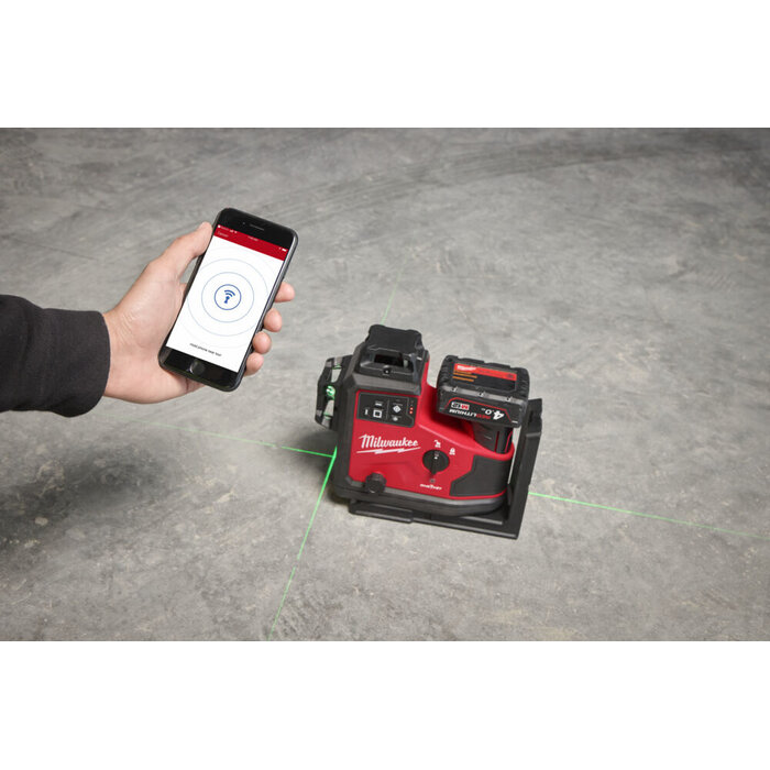 MILWAUKEE M12 Automatische driedimensionale laser met 3, 360° laser cirkels