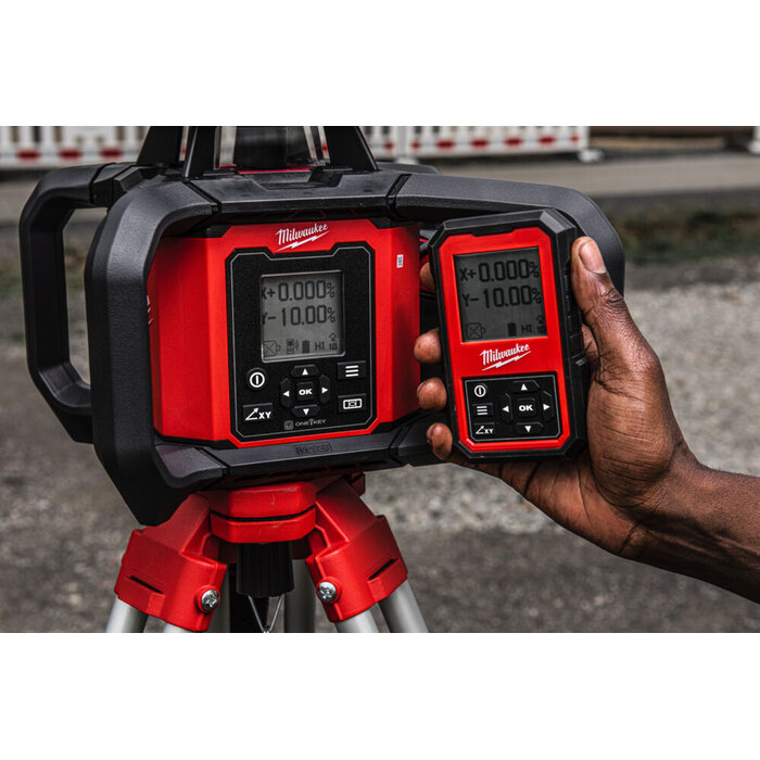 MILWAUKEE M18 RLOHV1200-501C ONE-KEY, Rotary Laser, Red, Horizontal-Vertical, Auto Dual Grade, 1200 meter