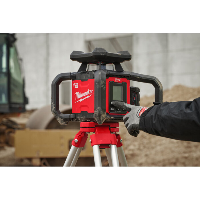MILWAUKEE M18 RLOHV1200-501C ONE-KEY, Rotary Laser, Red, Horizontal-Vertical, Auto Dual Grade, 1200 meter