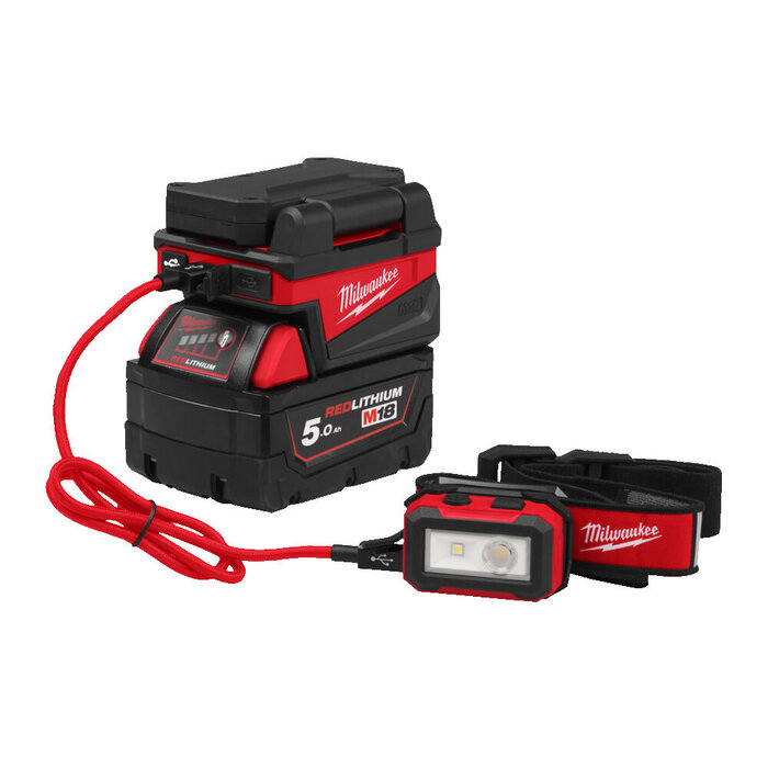 MILWAUKEE M18 ALIS Service Light USB-A & USB-C