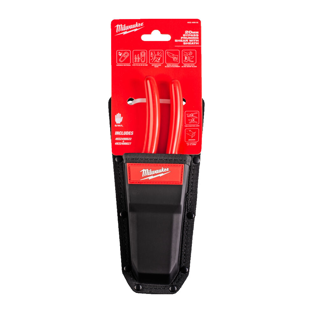 MILWAUKEE Snoeischaar met houder 20 mm