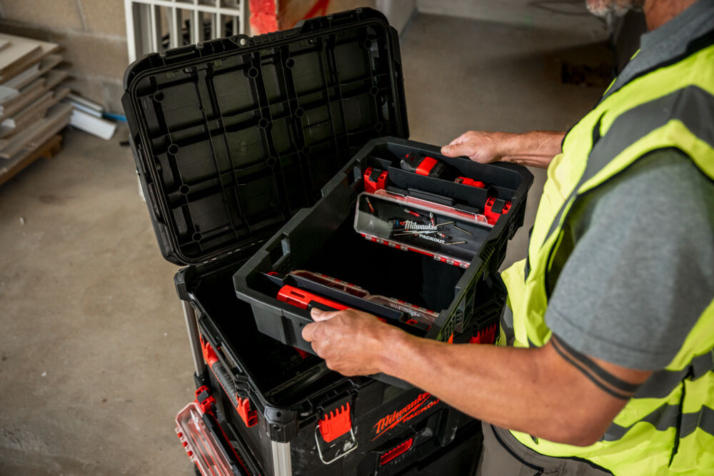 MILWAUKEE PACKOUT bevestigingslade voor gereedschapskoffers