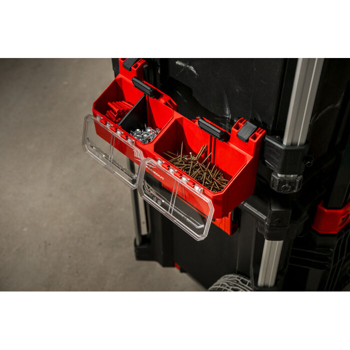 MILWAUKEE PACKOUT zijmontage met dubbele bakken