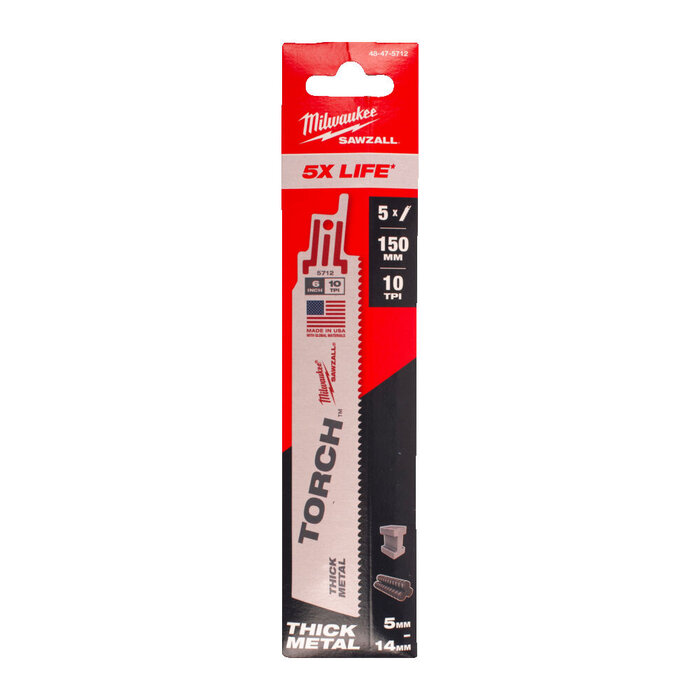 MILWAUKEE Reciprozaagblad Sawzall metaal Heavy Duty TORCH