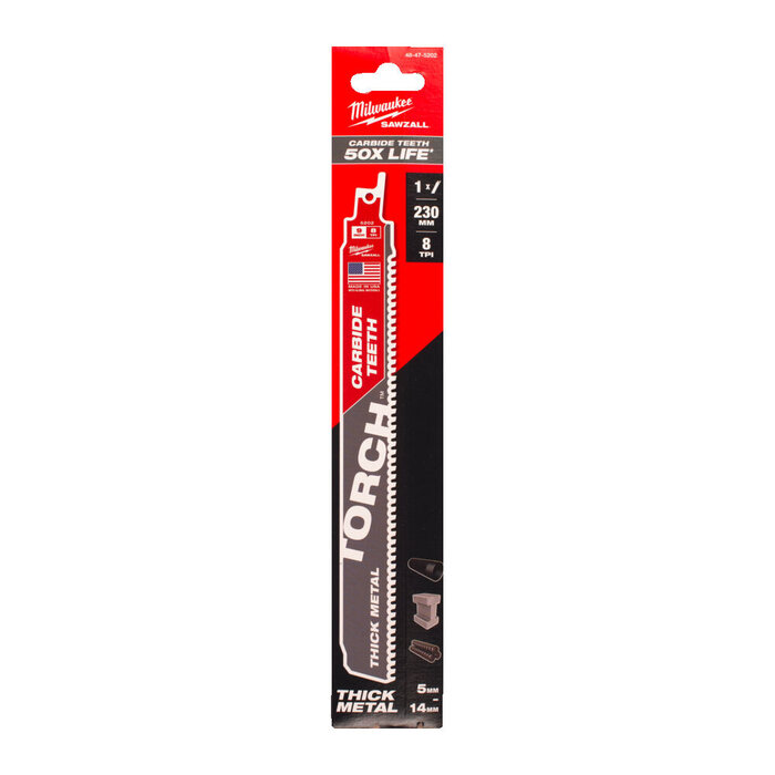 MILWAUKEE Reciprozaagblad Sawzall metaal TCT TORCH Carbide