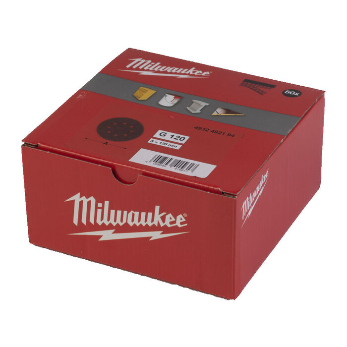 MILWAUKEE Schuurschijf Ø125mm 8 Gaten