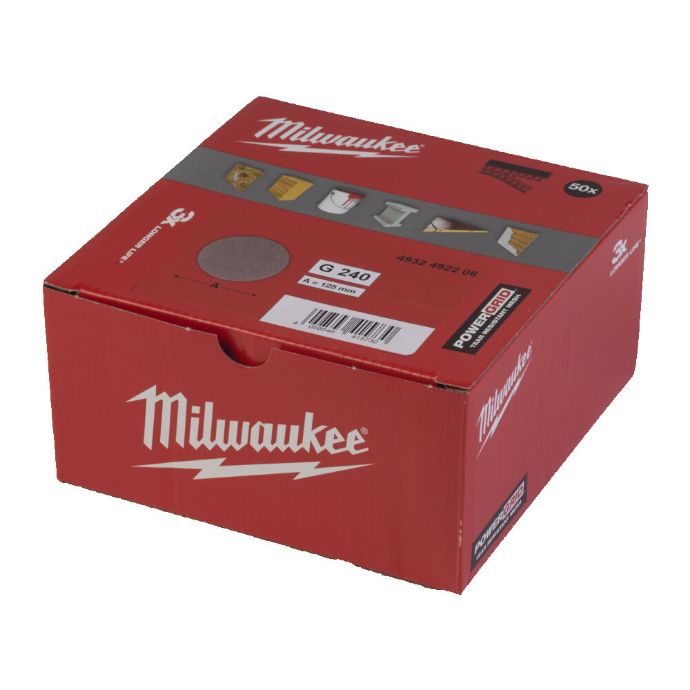 MILWAUKEE Schuurgaas Ø125mm voor excentrische schuurmachines
