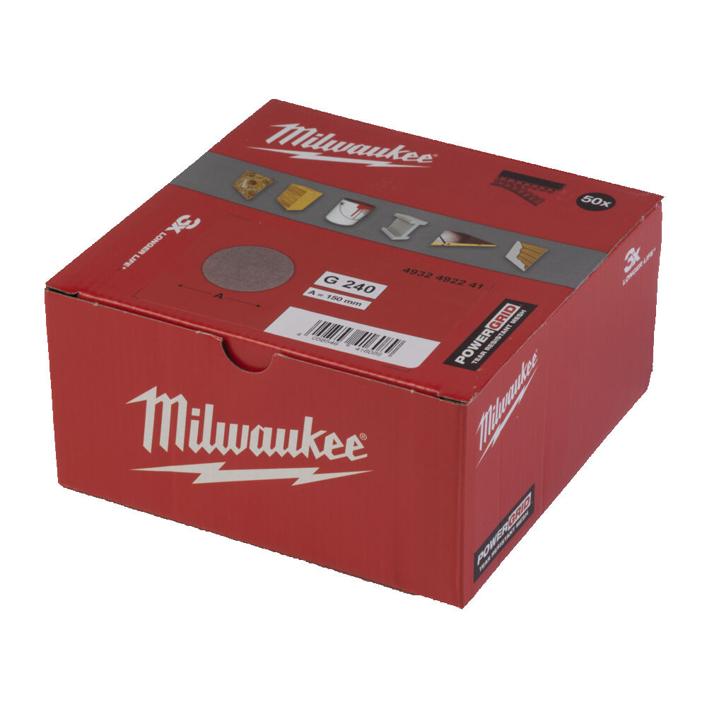 MILWAUKEE Schuurgaas Ø150mm voor excentrische schuurmachines