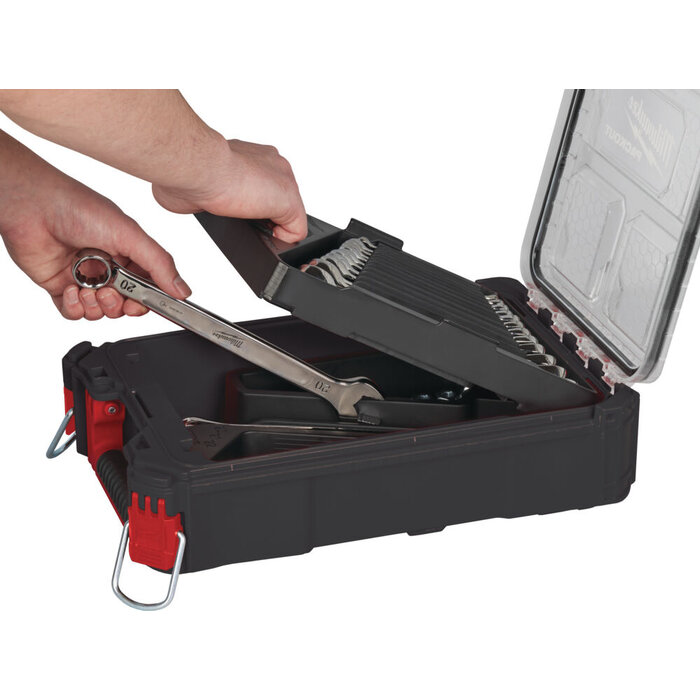 MILWAUKEE MAX BITE™ Combinatiesleutelset met PACKOUT organiser (15-delig)