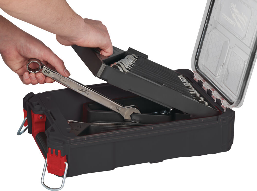 MILWAUKEE MAX BITE™ Combinatiesleutelset met PACKOUT organiser (15-delig)