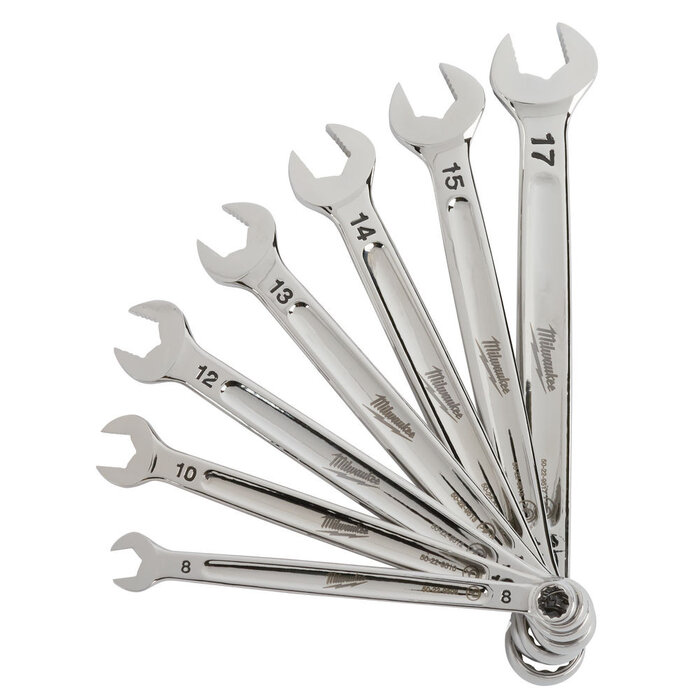 MILWAUKEE Ring-steeksleutelset MAX BITE™ (8-17 mm) (7-delig)