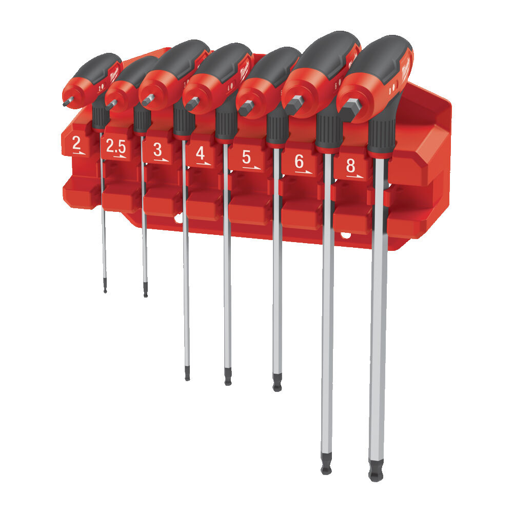MILWAUKEE Hex T-sleutelset met comfort grip (7-delig)