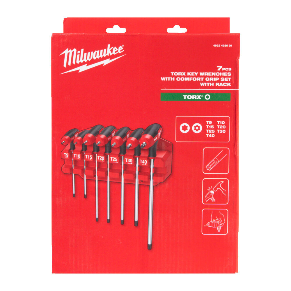 MILWAUKEE Torx T-sleutelset met comfort grip