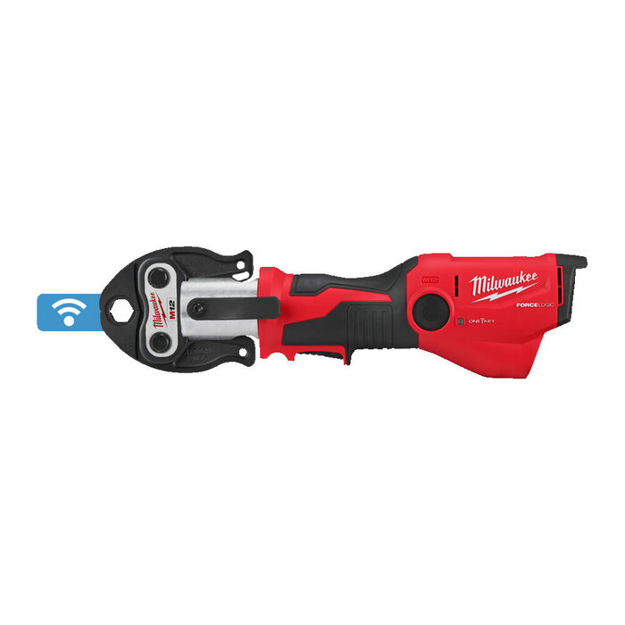 MILWAUKEE M12 ONEHPT-202C V-Set 2 FORCE LOGIC Hydraulische Subcompactperstool met ONE-KEY