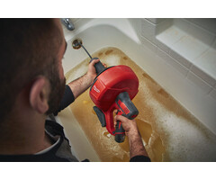MILWAUKEE M12 BDC6 subcompacte ontstoppingsmachine met 6 mm diameter spiraalkabel