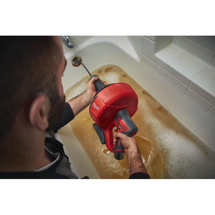 MILWAUKEE M12 BDC6 subcompacte ontstoppingsmachine met 6 mm diameter spiraalkabel