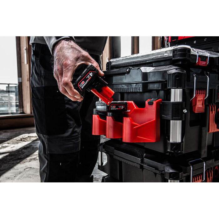 MILWAUKEE PACKOUT zijmontage M12 accu rek