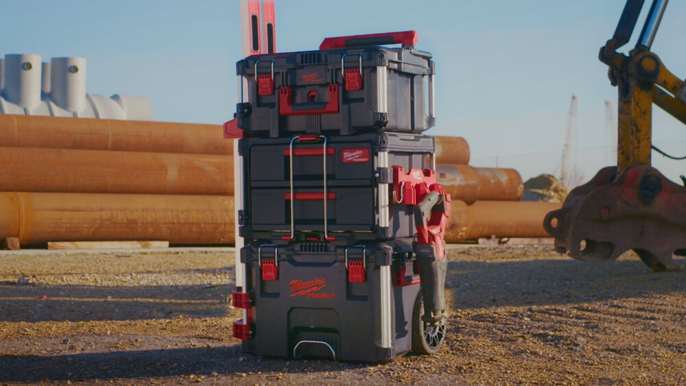 MILWAUKEE PACKOUT zijmontage 3-haaks rail