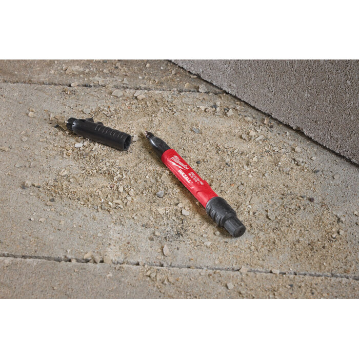 MILWAUKEE Marker INKZALL™ met dubbele punt: ultrafijne- en fijne punt