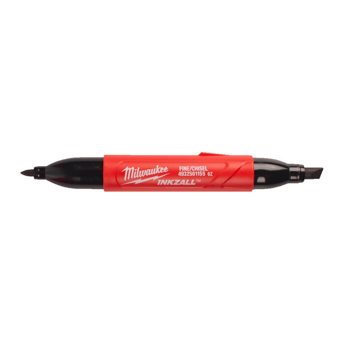 MILWAUKEE Marker INKZALL™ met dubbele punt: beitel- en fijne punt
