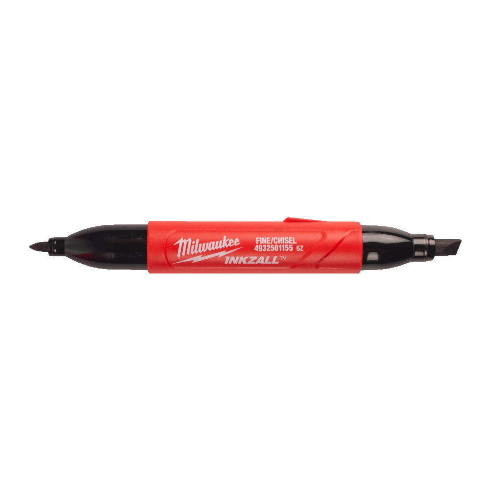 MILWAUKEE Marker INKZALL™ met dubbele punt: beitel- en fijne punt