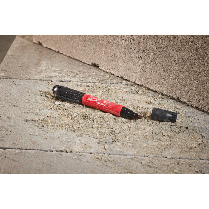 MILWAUKEE Marker INKZALL™ met dubbele punt: beitel- en fijne punt