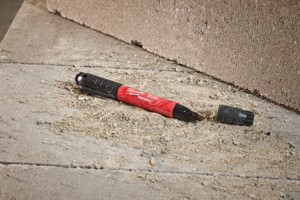 MILWAUKEE Marker INKZALL™ met dubbele punt: beitel- en fijne punt
