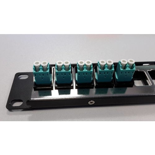 Patchpanel 24-Port, 1HE schwarz RAL9005