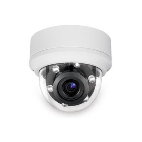 Full HD WDR IP Netzwerk fixed Dome Außenkamera 4MP (H.264), Progressive Scan CMOS Sensor, PoE, IP 66, IK10, 3-9mm motorisiert